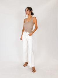 Frame The Seamed Wide Trouser Crop