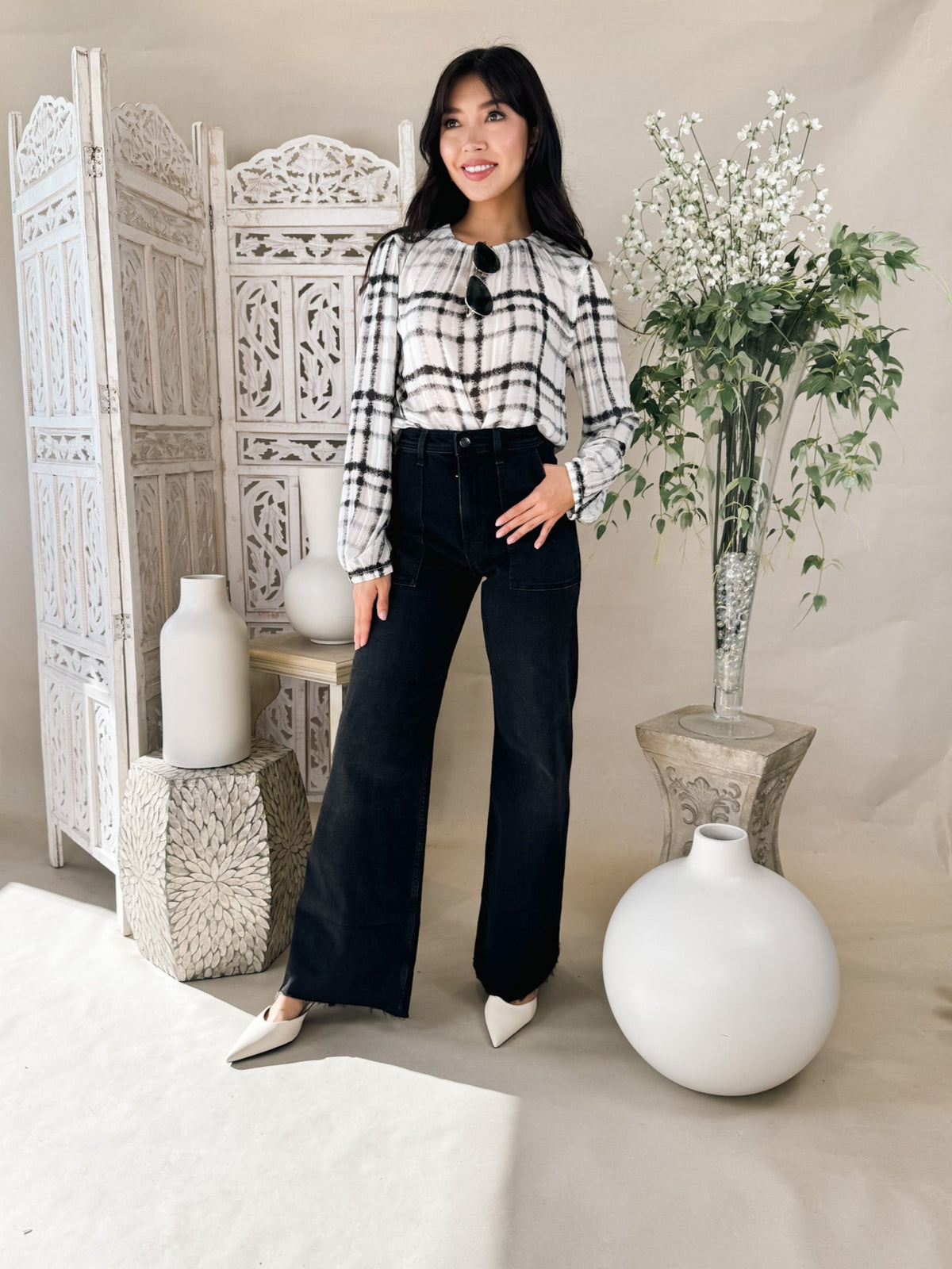 Pistola Penny Utility Rise Rise Wide Leg