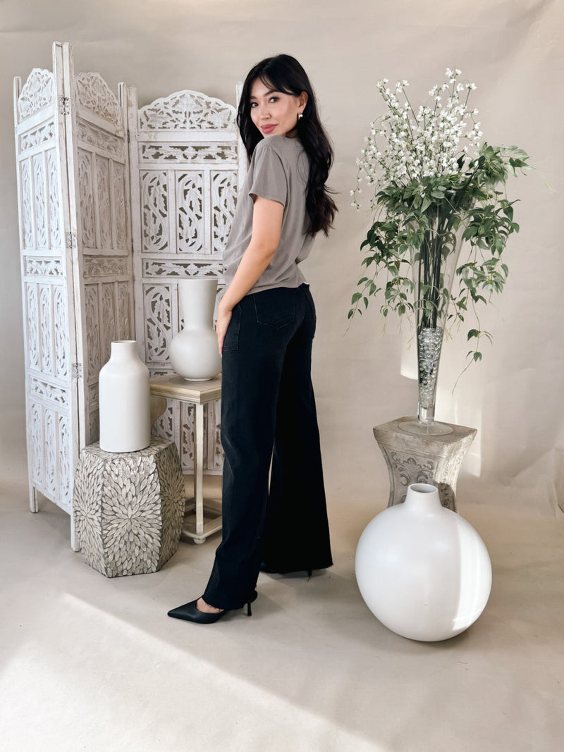 Pistola Penny Utility Rise Rise Wide Leg