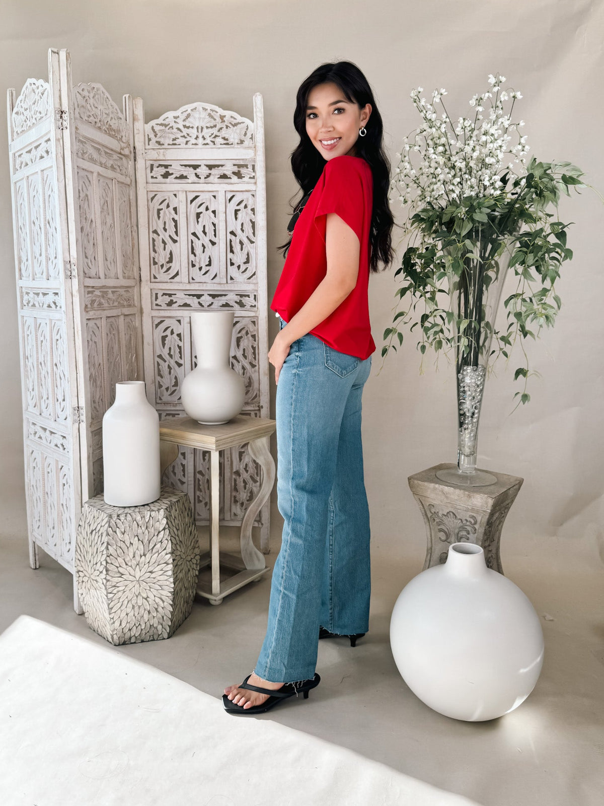 Frame Le Slim Palazzo Raw Fray