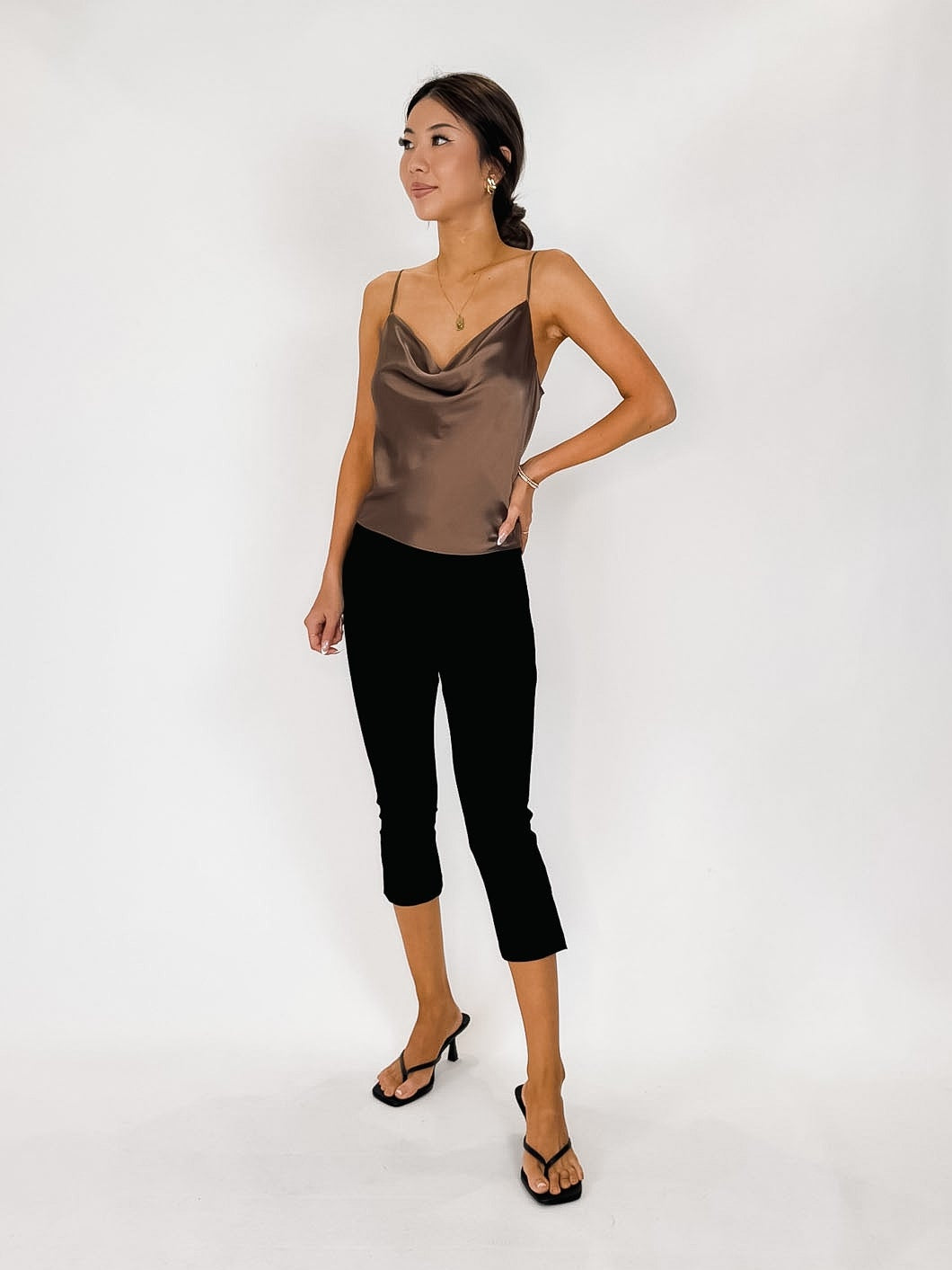 L'Agence Calista Cowl Neck Cami