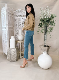 Frame Le High Straight Corkscrew Jean