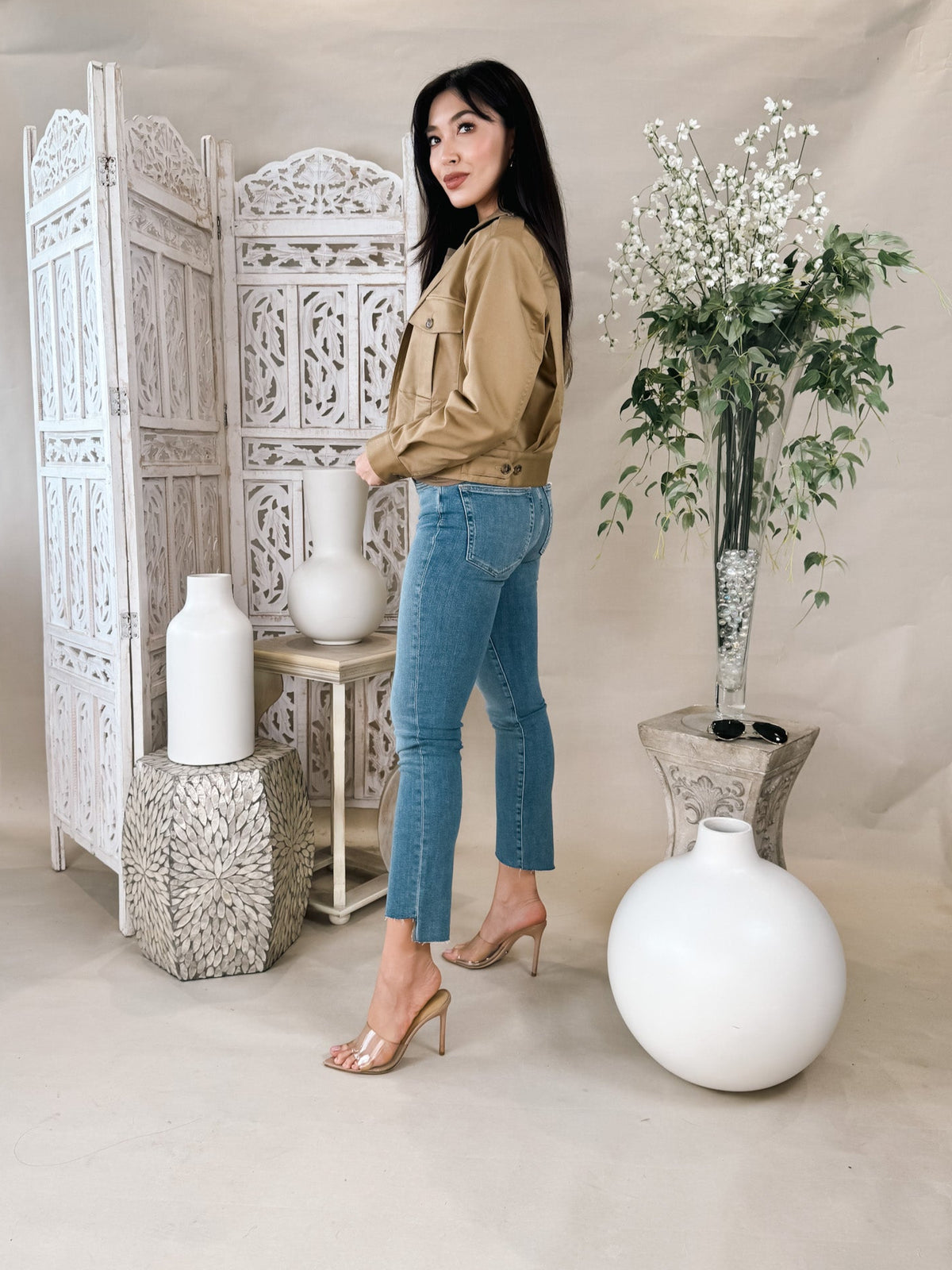 Frame Cropped Jacket