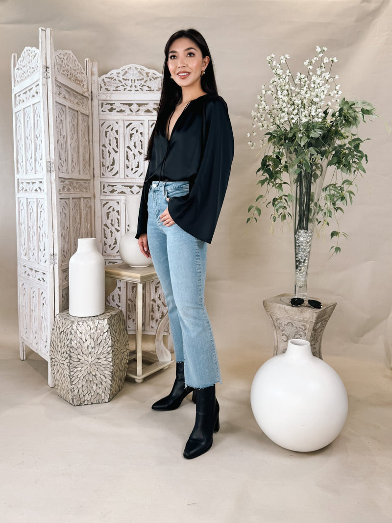 Frame Le Crop Mini Boot Step Fray