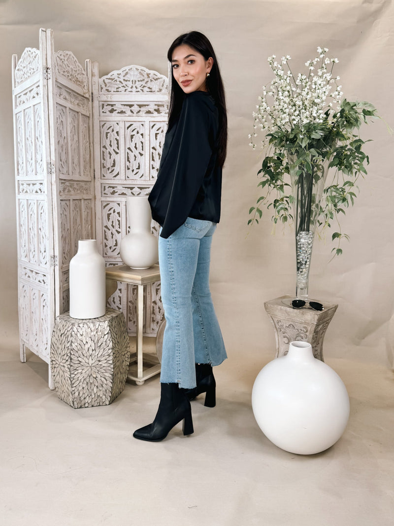 Frame Le Crop Mini Boot Step Fray