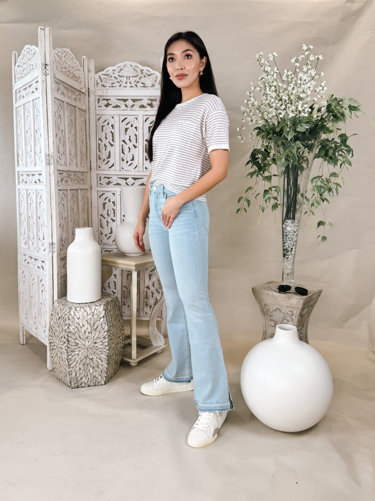 Frame Le Easy Flare Release Fray Slit