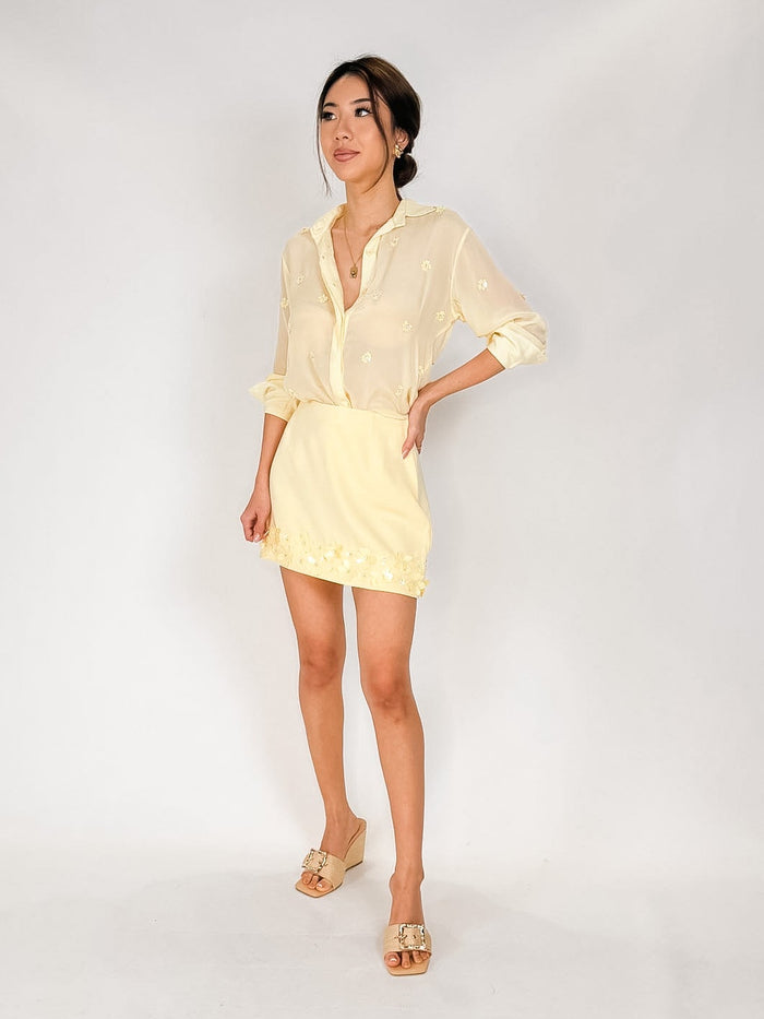 Karina Grimaldi Ayla Embroidered Shirt