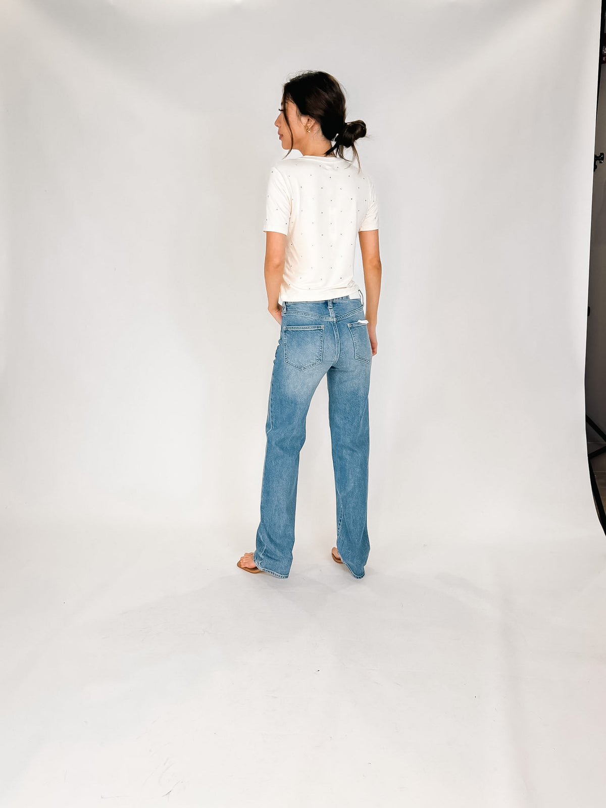 Pistola Aleks High Rise Straight Long Jean