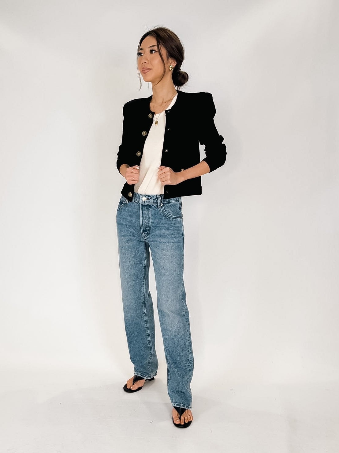 Pistola Aleks High Rise Straight Long Jean