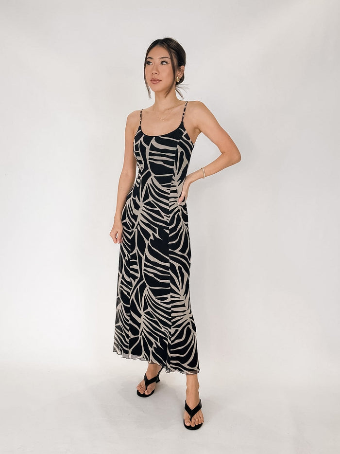 Z Supply Charisma Tova Palm Midi Dress
