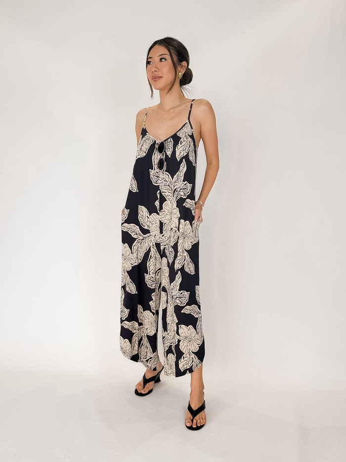 Z Supply Flared Asha Floral Jumpsuit