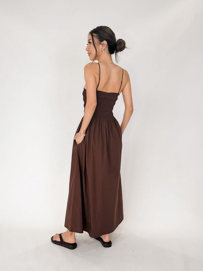 Pistola Bianca Shirred Bodice Dress