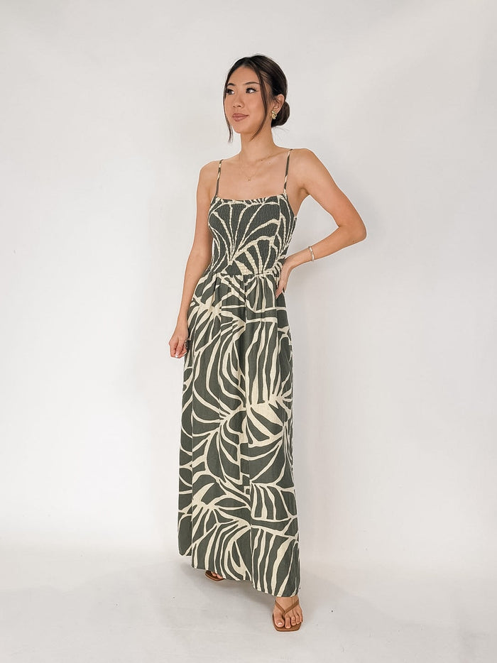 Z Supply Bayside Tova Palm Midi Dress