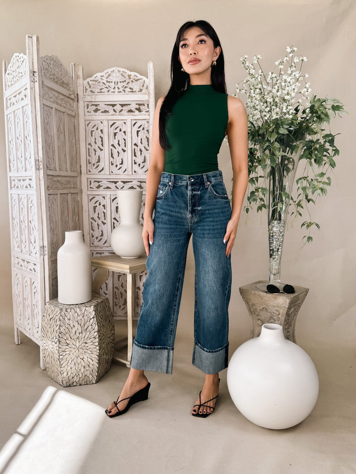 Dress To Basic Ribbed Top