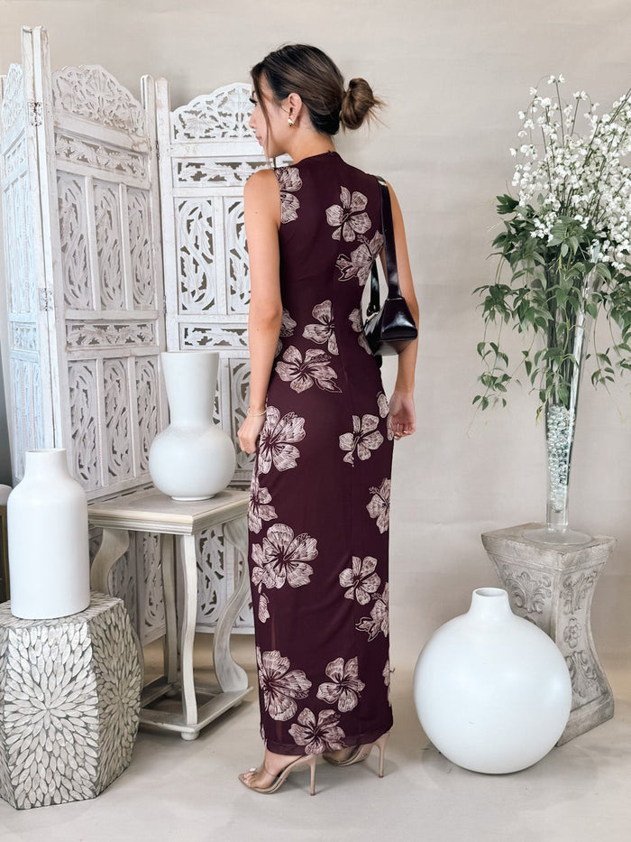 Dress To Grumari Draped Mesh Dress