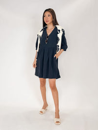 Michael Stars Brielle 3/4 Sleeve Mini Dress