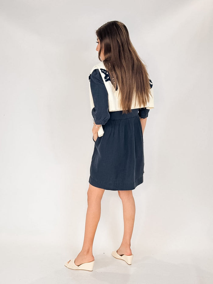 Michael Stars Brielle 3/4 Sleeve Mini Dress