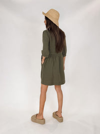 Michael Stars Brielle 3/4 Sleeve Mini Dress