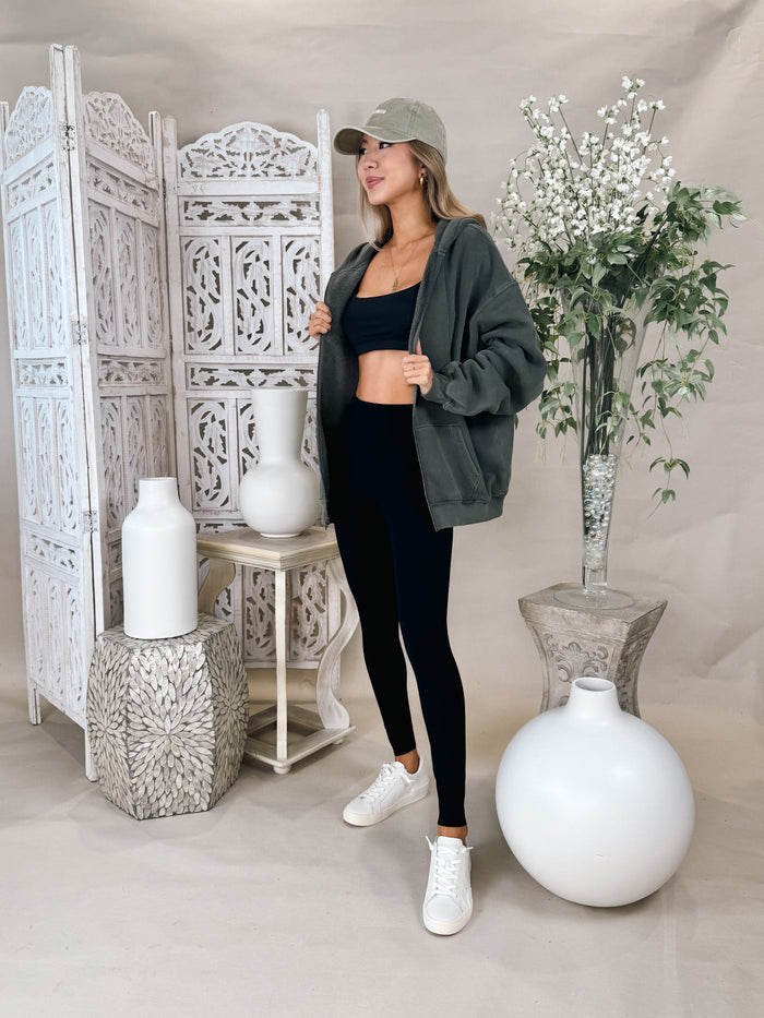 Joah Brown Oversized Zip Hoodie