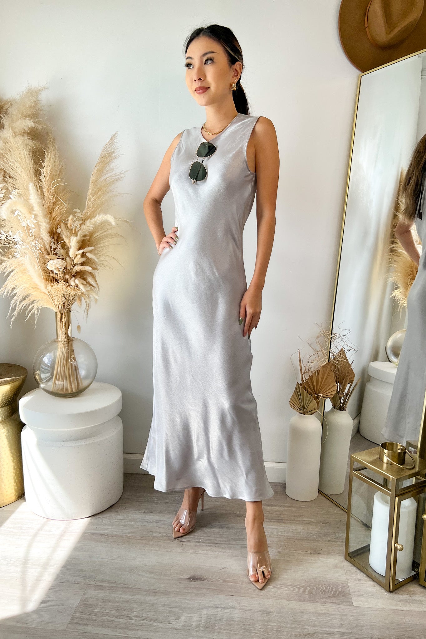 Silver 2024 tank dress