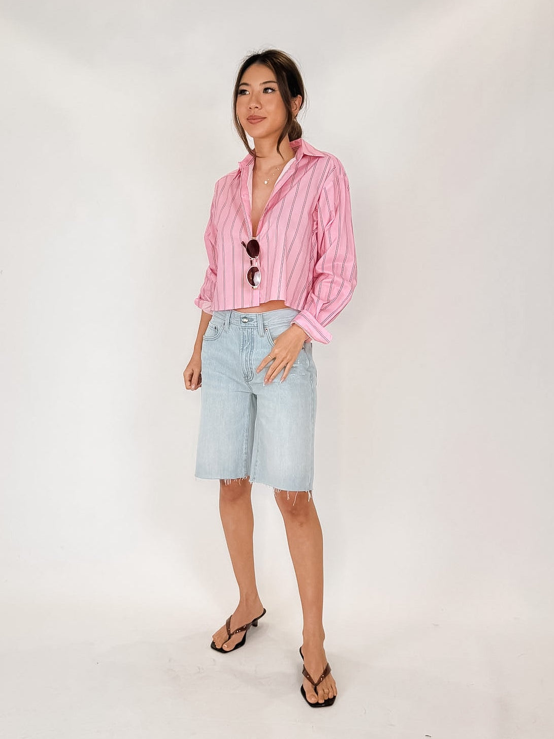 Pistola Nolan Relaxed Straight Cut Off Jean