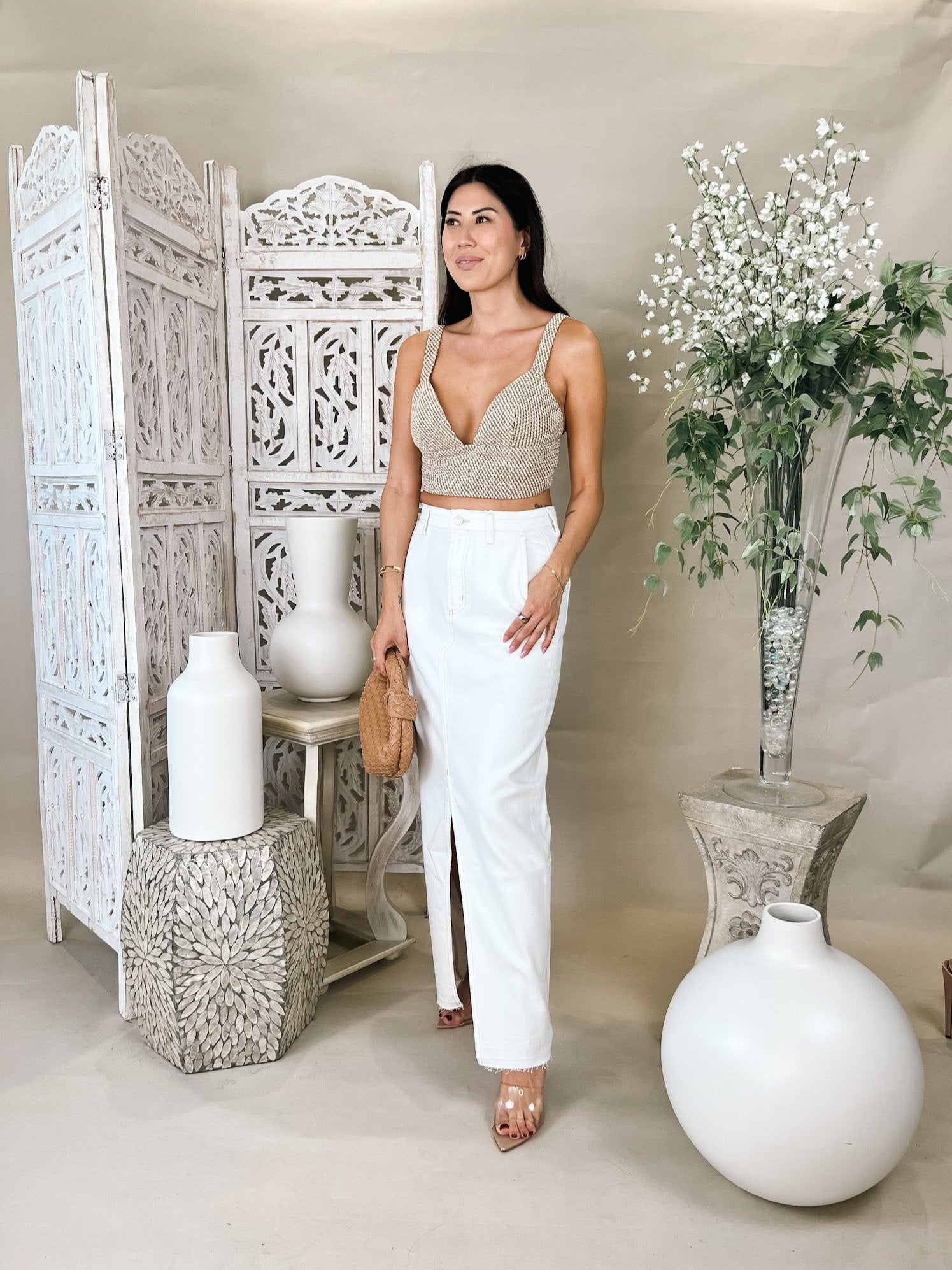L'Agence Castalia Knit Bra Top – Mikinola