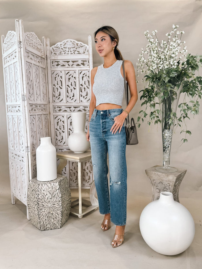 Pistola Cassie Super High Rise Straight Crop