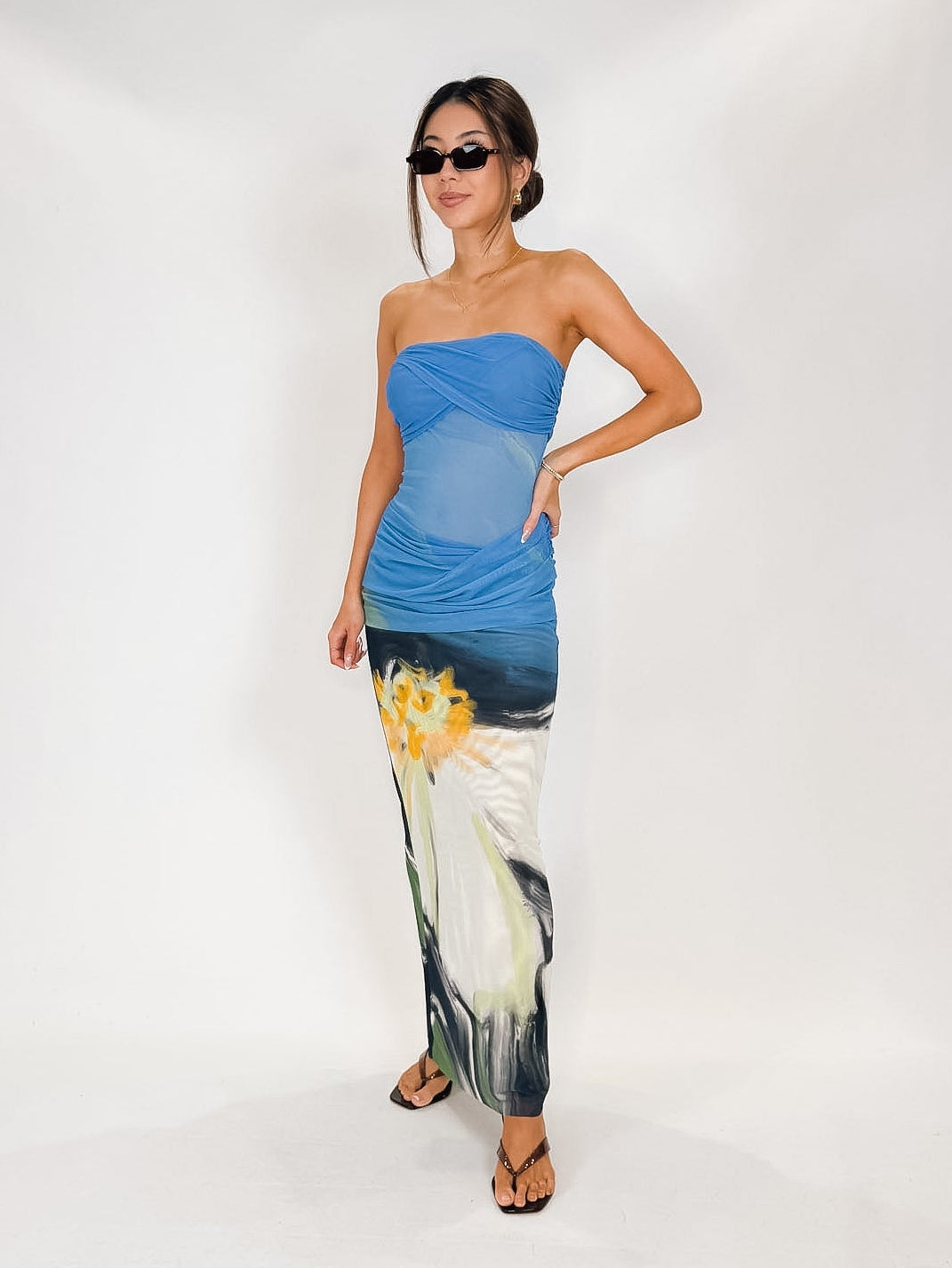 Significant Other Ceira Strapless Maxi Dress
