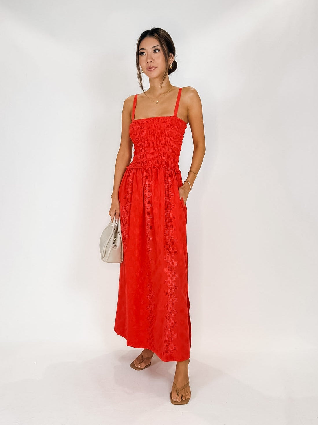 Splendid Kenzie Geo Eyelet Dress