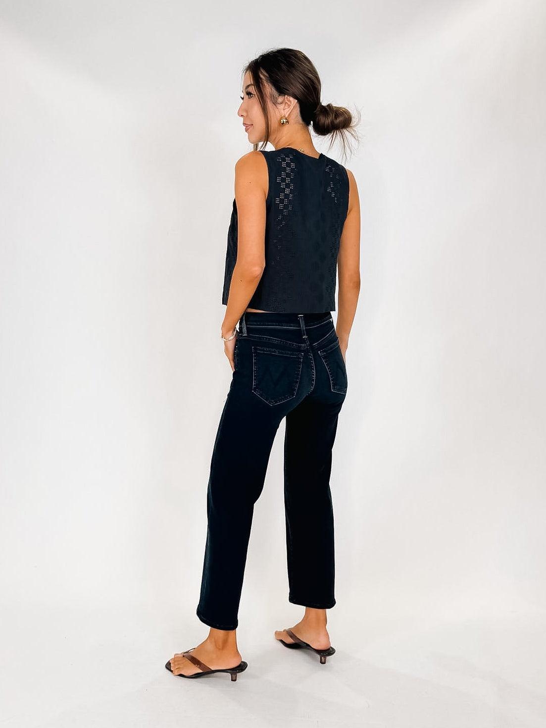 Splendid Kenzie Geo Eyelet Tank