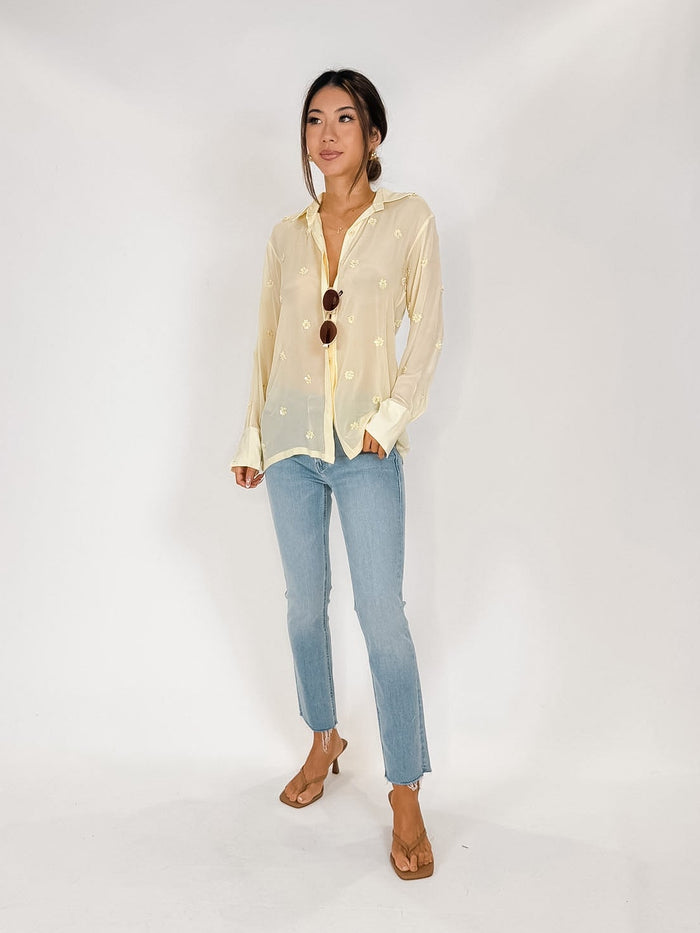 Karina Grimaldi Ayla Embroidered Shirt