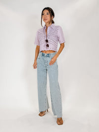 Pistola Tate Crop H/R Bowed Leg