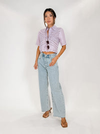 Pistola Tate Crop H/R Bowed Leg