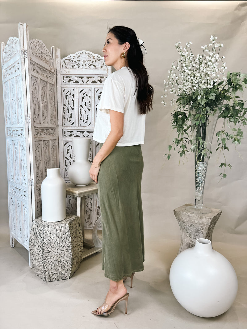 Bella Dahl Bias Midi Skirt