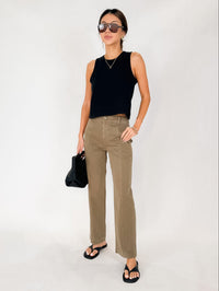 Bella Dahl Seamed Soft Barrel with Elastic Back Pant
