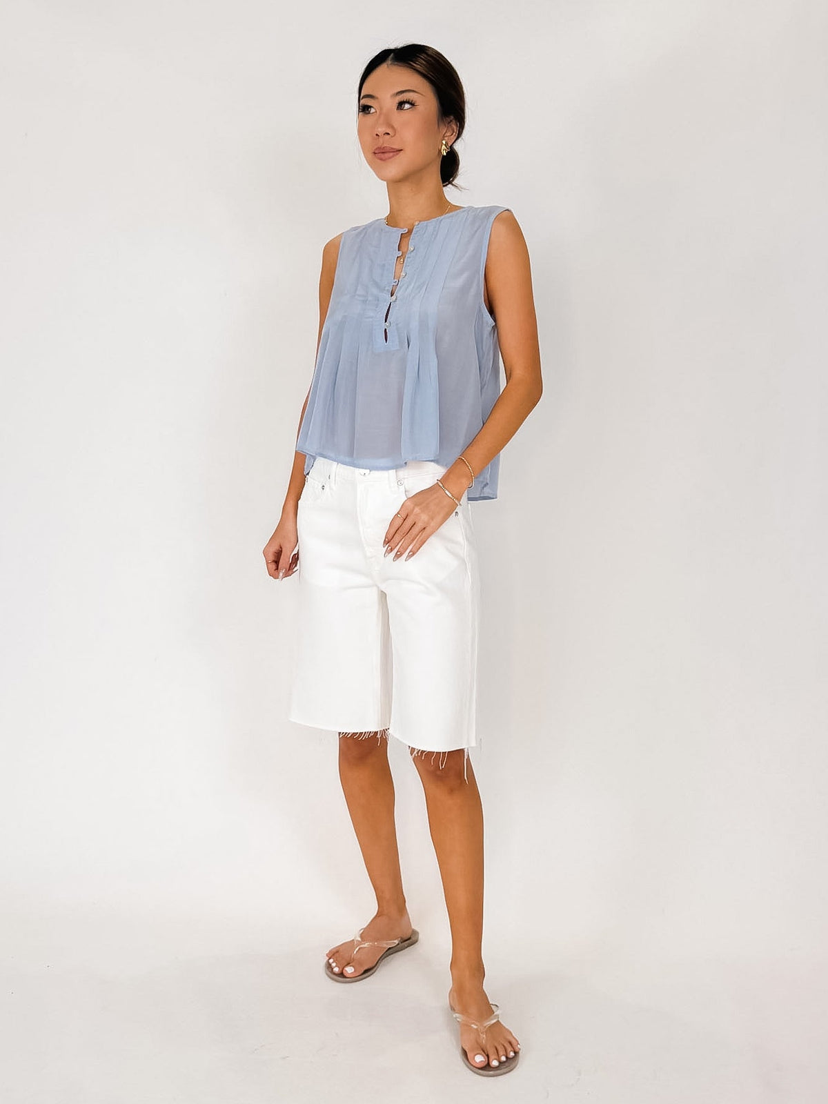 Bella Dahl S/L Pintuck Pullover