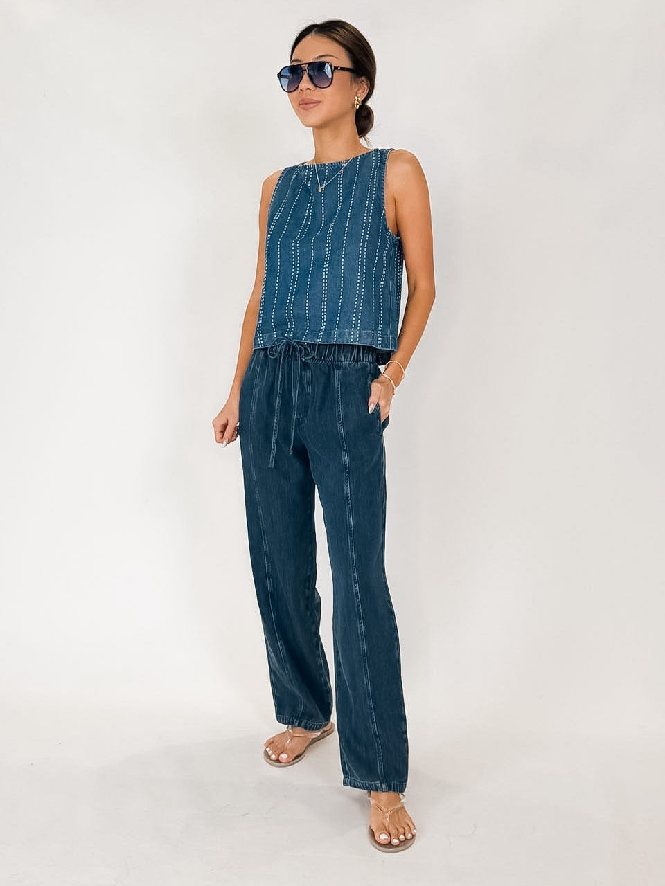 Bella Dahl S/L Button Back Top
