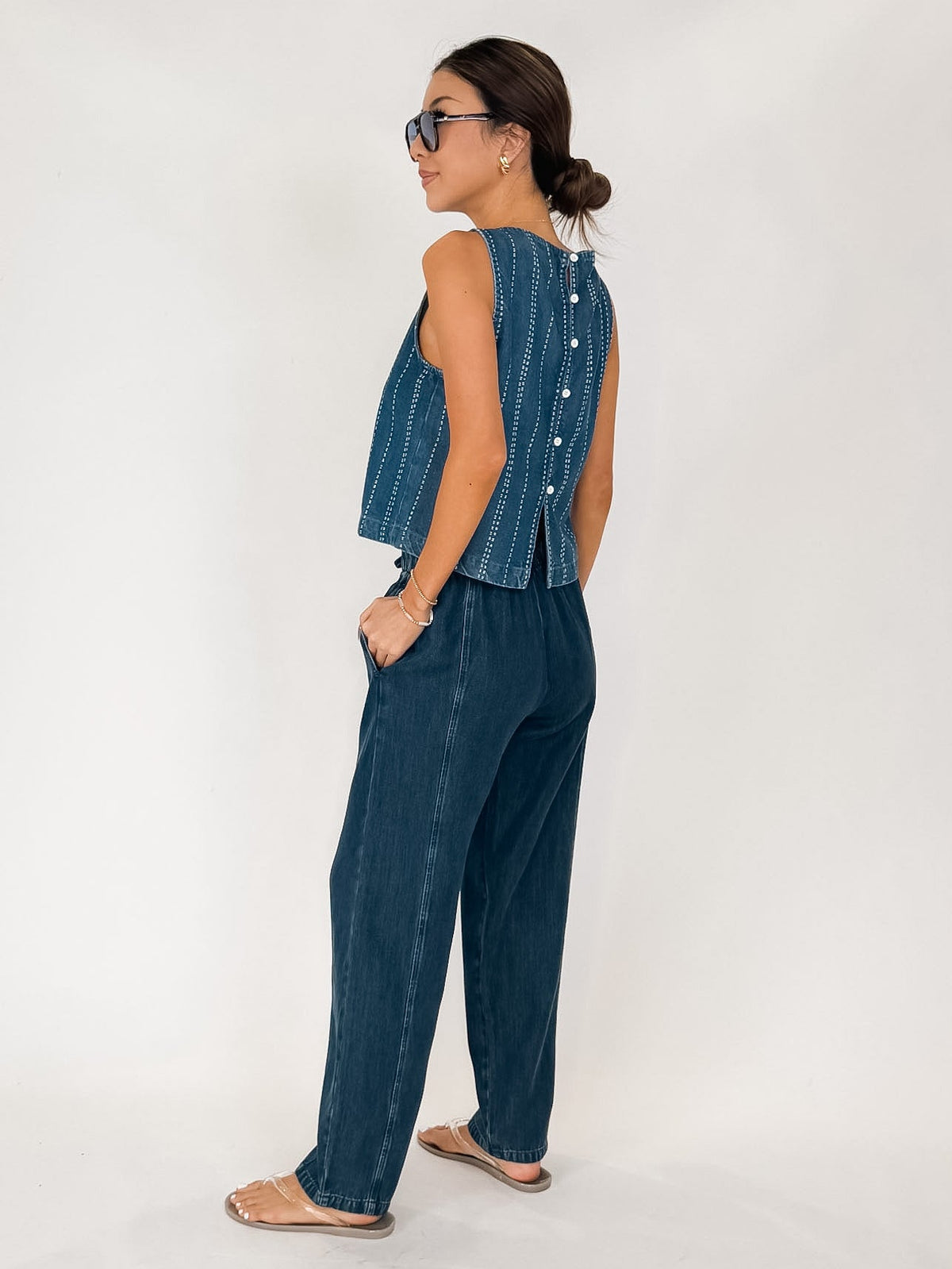 Bella Dahl Seamed Soft Barrel with Elastic Back