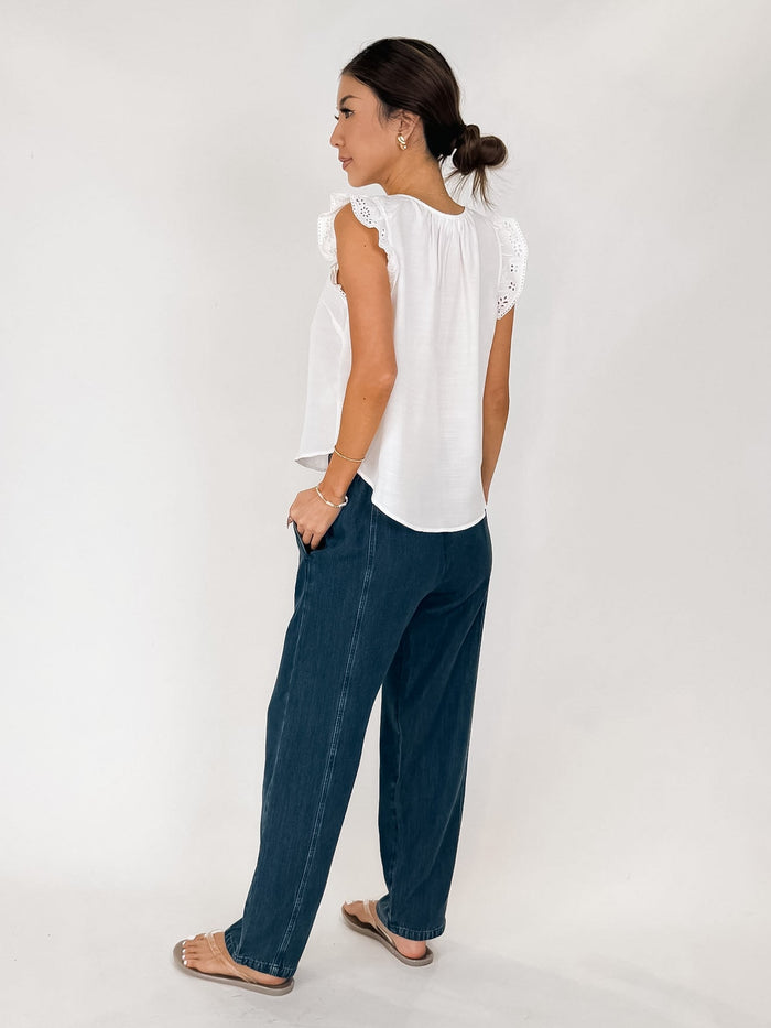 Bella Dahl Seamed Soft Barrel with Elastic Back