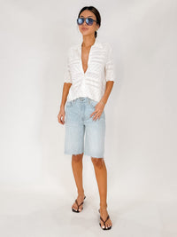 Bella Dahl S/S Button Down Sweater