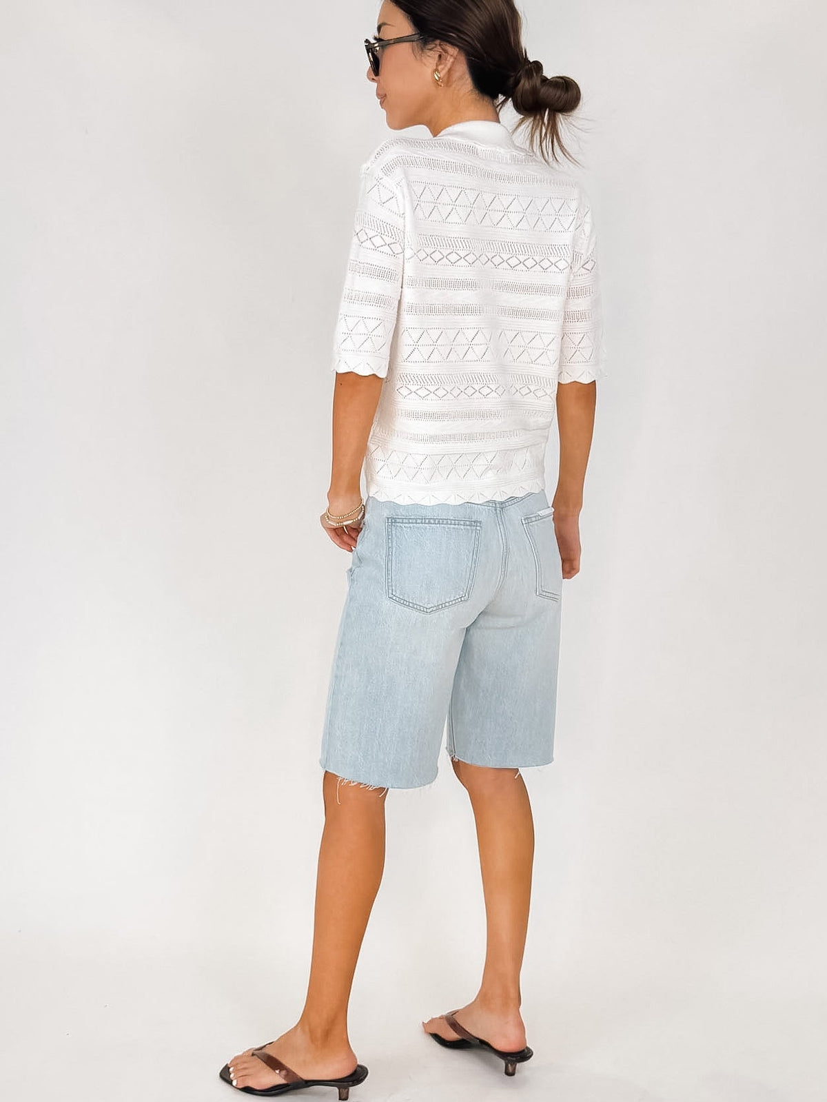 Bella Dahl S/S Button Down Sweater