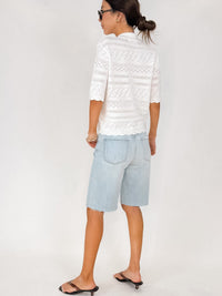 Bella Dahl S/S Button Down Sweater
