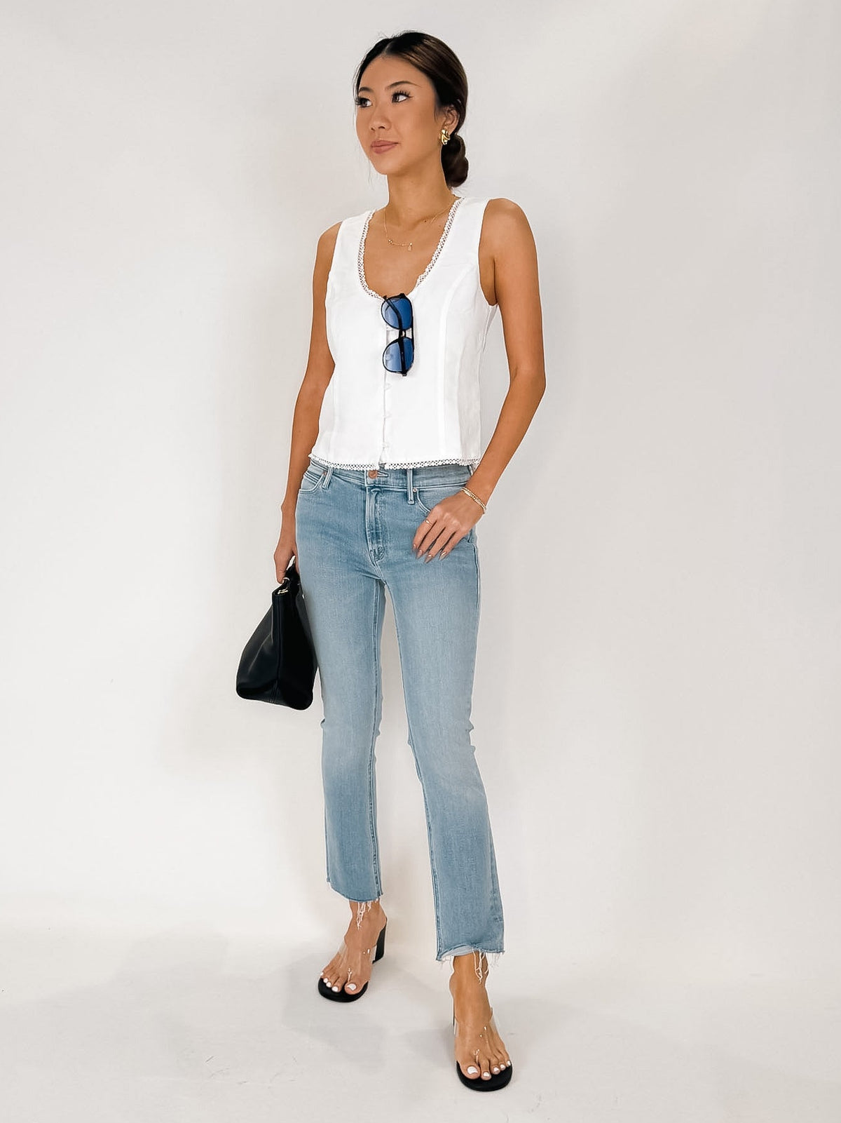 Bella Dahl Fitted Bodice Top With Smocked Back