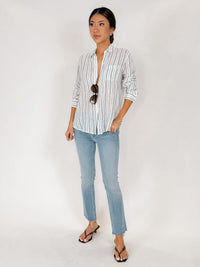 Mother Lil Mid Rise Dazzler Ankle Fray