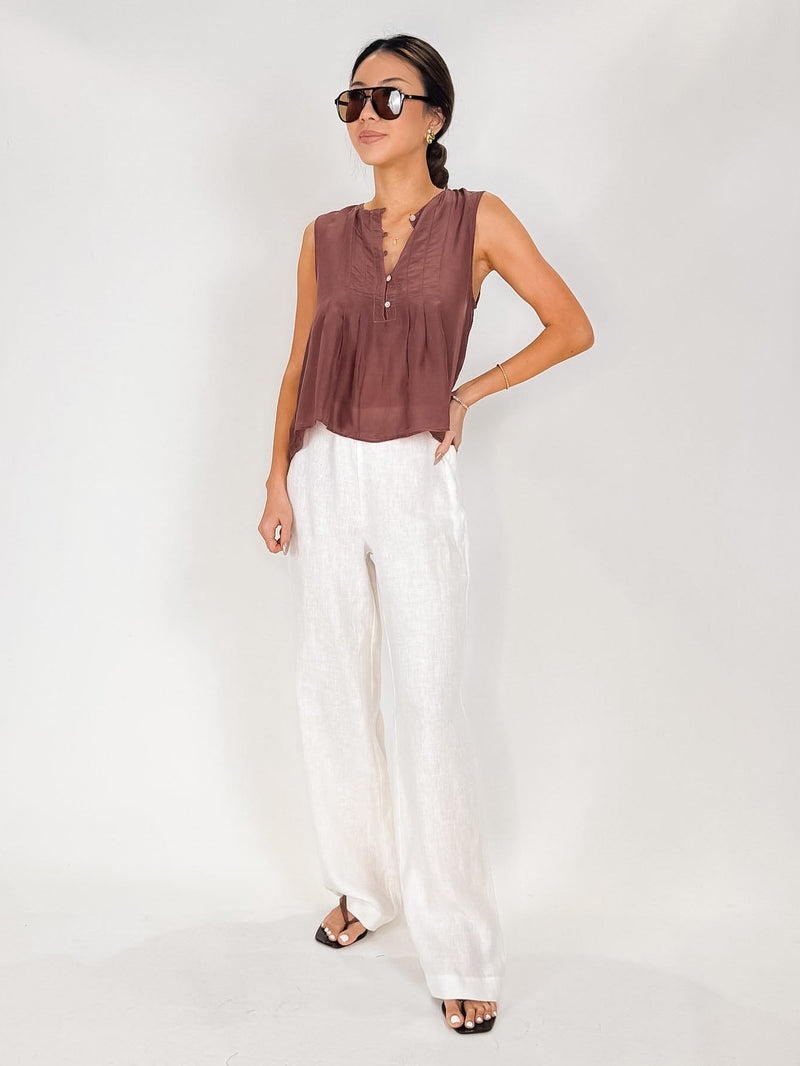 Bella Dahl S/L Pintuck Pullover