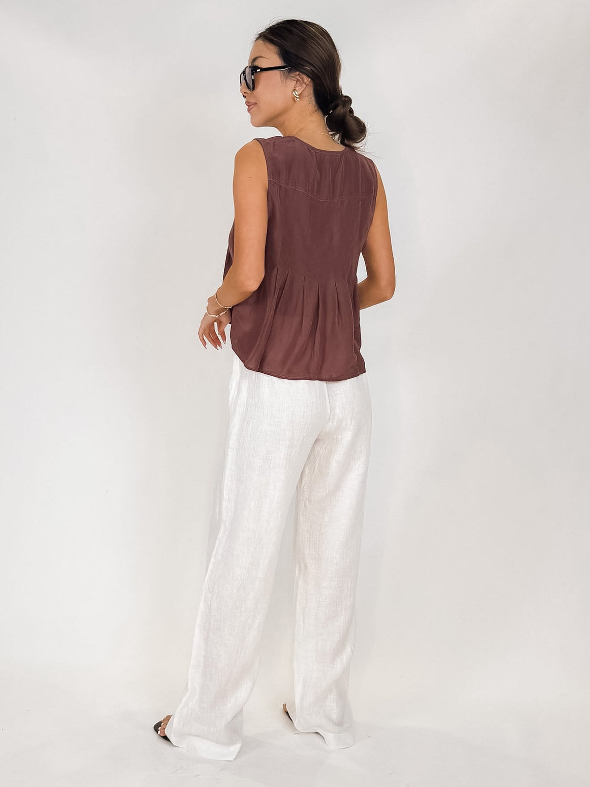 Bella Dahl S/L Pintuck Pullover