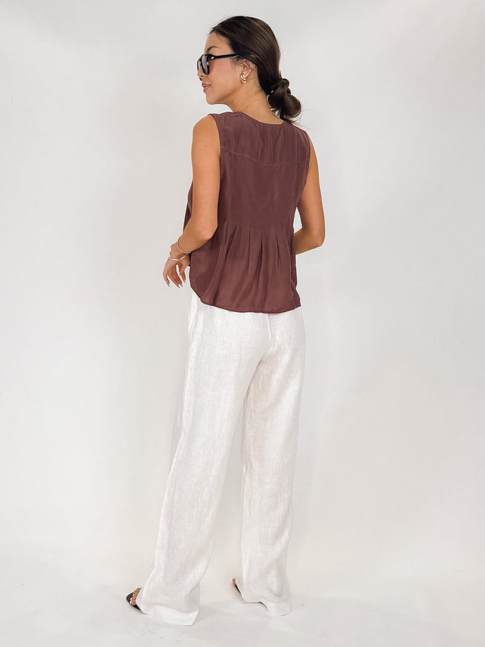 Bella Dahl S/L Pintuck Pullover