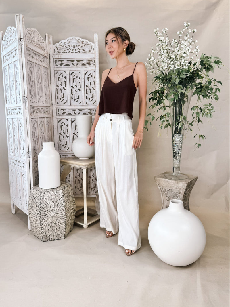 Stillwater Stretch Linen Knotch Waist Pant