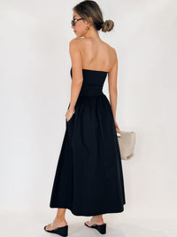 Elan Strapless Smocked Jumpsuit