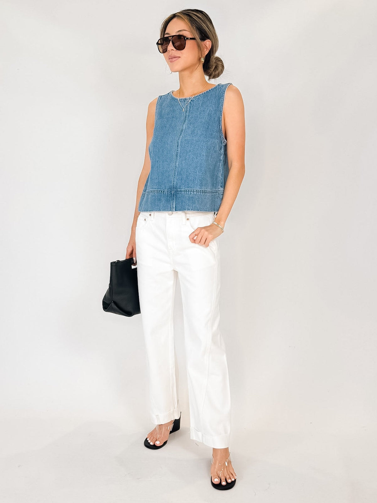 Pistola Kacey Mid Rise Cuffed Boyfriend Jean